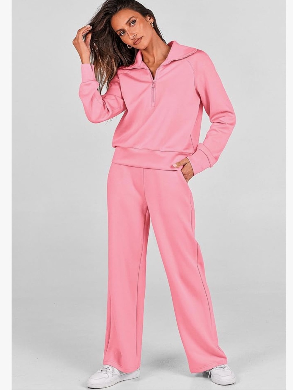 2 piece quarter zip and pants set